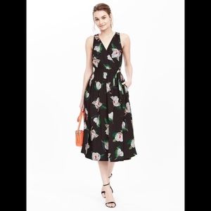 Banana Republic floral wrap dress